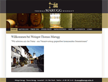 Tablet Screenshot of marugg-weine.ch